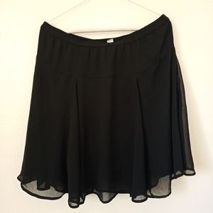 Black Chiffon Skirt Old Navy